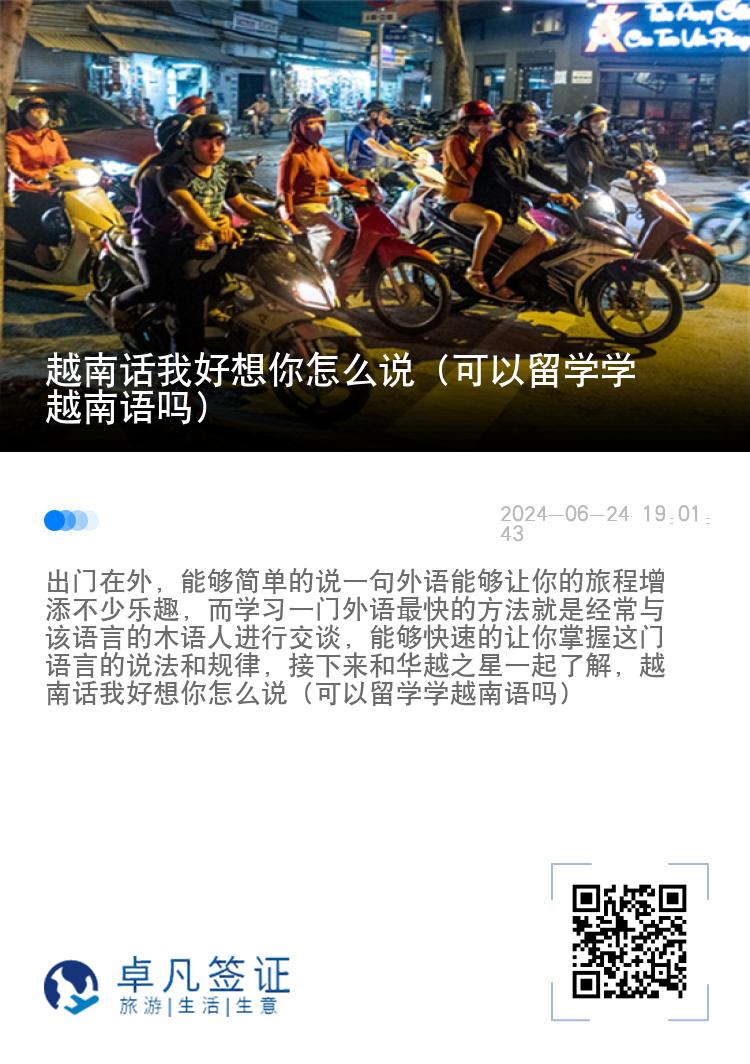 越南话我好想你怎么说（可以留学学越南语吗）