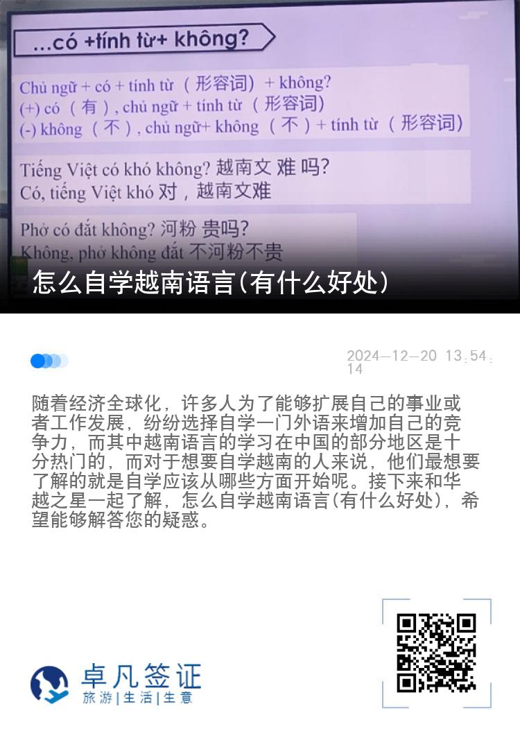 怎么自学越南语言(有什么好处)